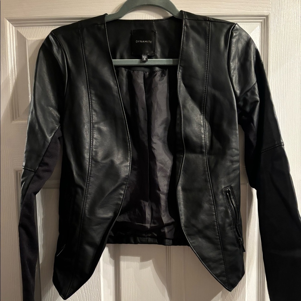 Fitted Dynamite leather jacket
